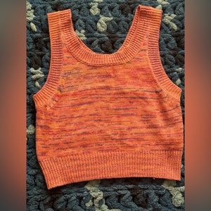 Multi colored knitted tank top